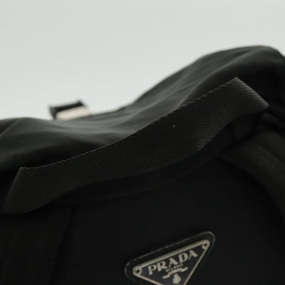 PRADA Backpack Nylon Black Silver Auth ep6168 - Picture 7 of 16